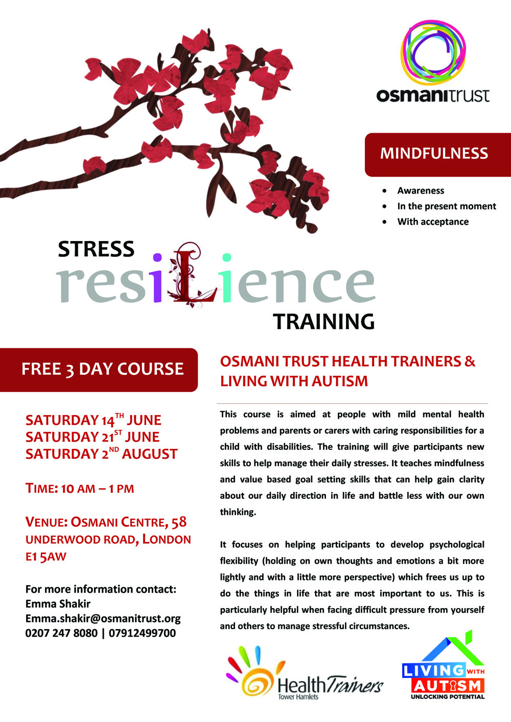 Stress Resilience Training - Leaflet Small