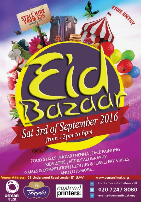 Updated-Eid Bazaar- 3rd Sept 2016