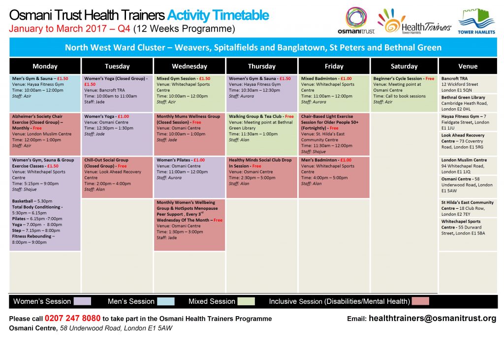 q4-timetable