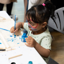 eid party young girl painting